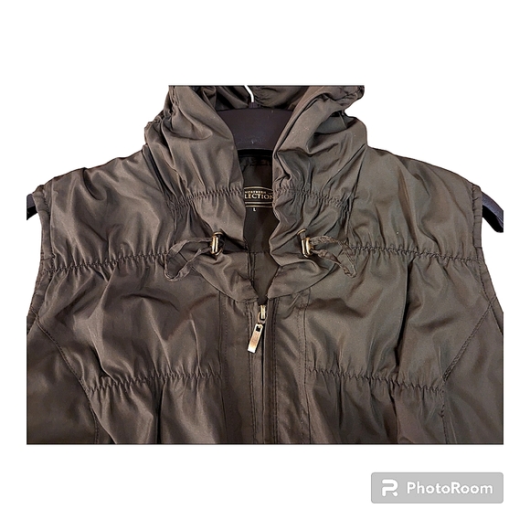 Northern Reflections Shell Vest with Stand Up Collar, Size Large - Picture 2 of 5